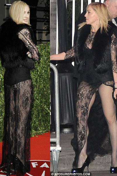 Cô diện một chiếc váy rất táo bạo