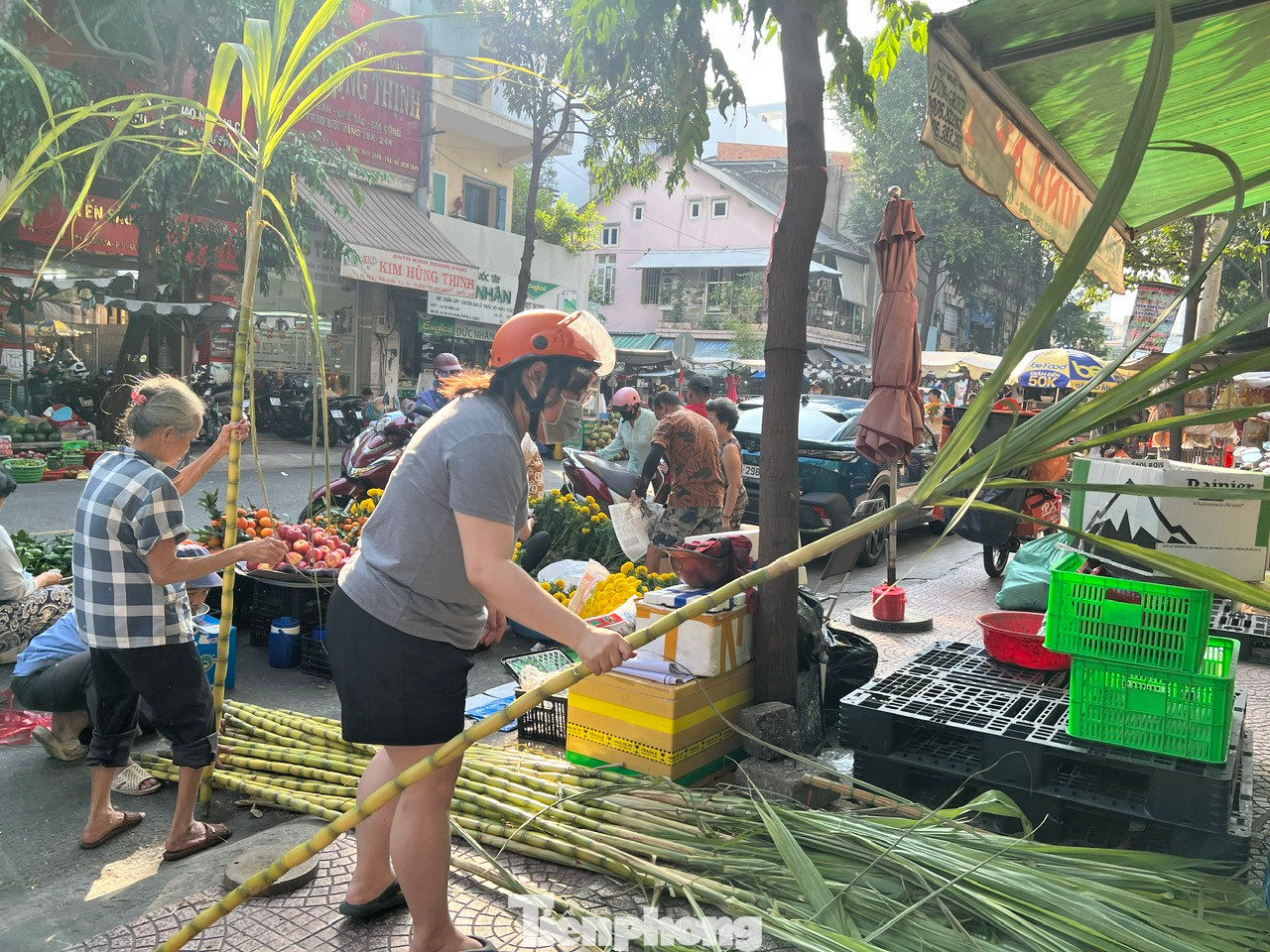 Ngày 22/1 (nhằm 23 tháng Chạp) là ngày đưa ông Táo về trời. Tại các chợ ở TPHCM đều tấp nập người đi mua sắm đồ cúng. Tại chợ Hòa Bình (quận 5), nhiều tiểu thương bày bán mía cây dịp này và rất đắt khách. Ngày 22/1 (nhằm 23 tháng Chạp) là ngày đưa ông Táo về trời. Tại các chợ ở TPHCM đều tấp nập người đi mua sắm đồ cúng. Tại chợ Hòa Bình (quận 5), nhiều tiểu thương bày bán mía cây dịp này và rất đắt khách.