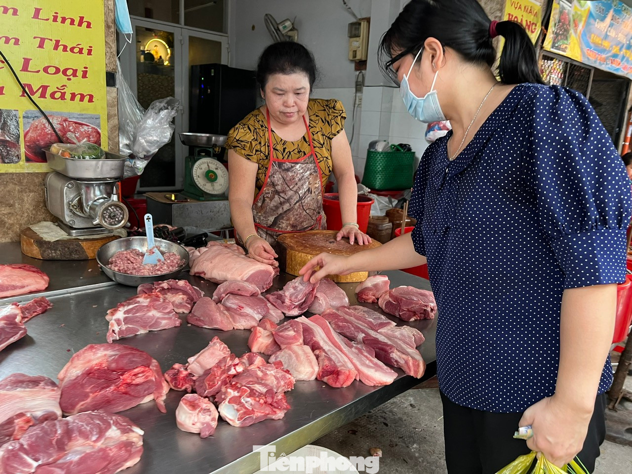 Thịt heo ở chợ ế ẩm do giá tăng cao Thịt heo ở chợ ế ẩm do giá tăng cao