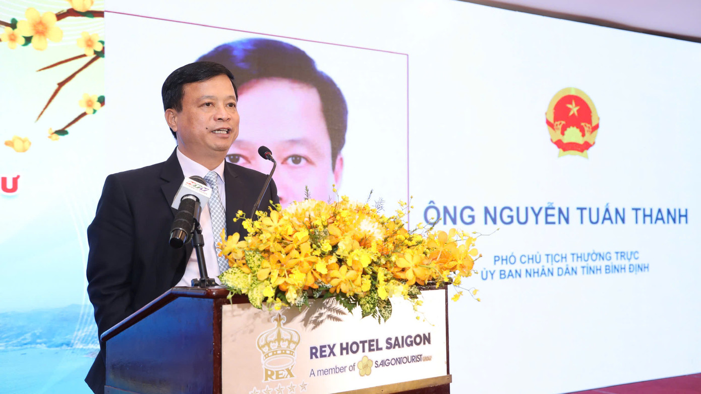 Ông Nguyễn Tuấn Thanh - Phó Chủ tịch UBND tỉnh Bình Định - mời gọi DN TPHCM đầu tư.