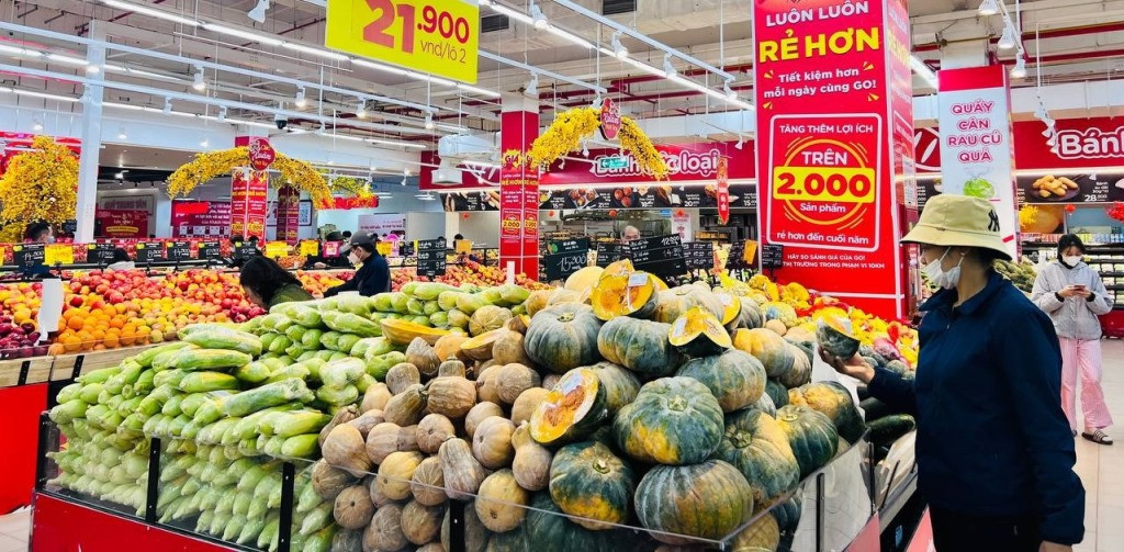 Siêu thị áp dụng nhiều chương trình khuyến mãi với hàng nghìn mặt hàng ngay sau Tết