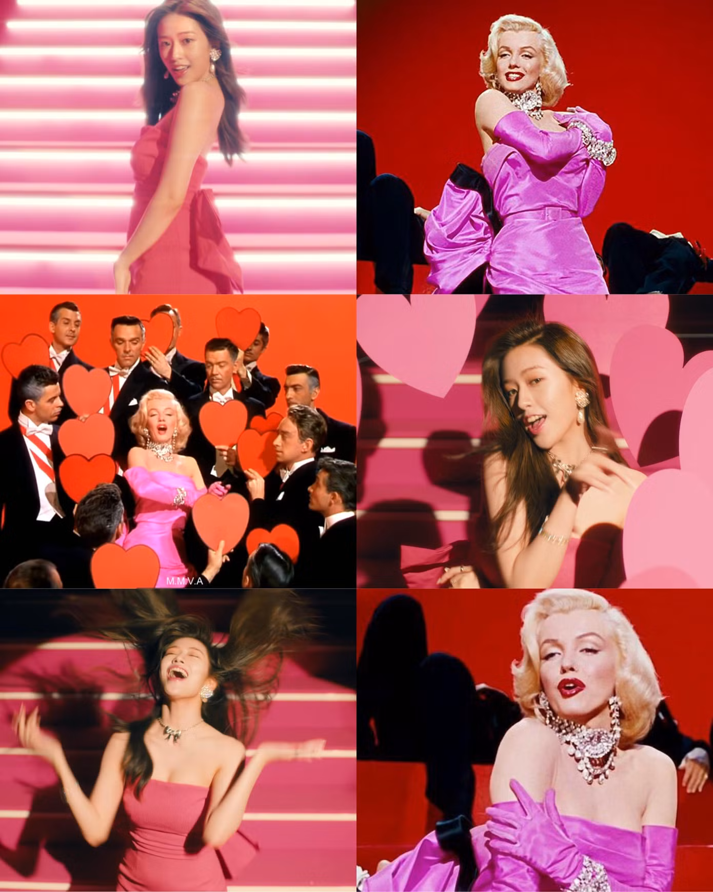 Ahn Yujin với phân cảnh làm liên tưởng đến biểu tượng sắc đẹp thế giới - Marilyn Monroe. - Nguồn: @yujinsource