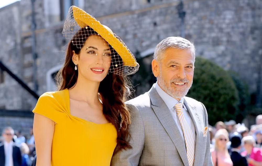 George và Amal Clooney nhận đãi ngộ đặc biệt tại đám cưới của Harry và Meghan nhưng lại tuyên bố không biết họ. Ảnh: PA Images.