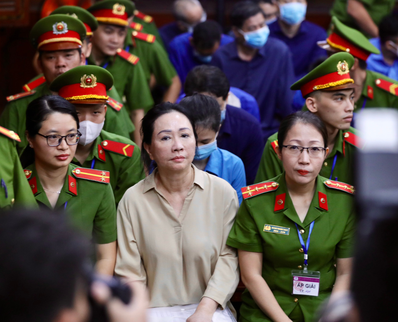 Bà Trương Mỹ Lan tại phiên tòa. Ảnh: Duy Anh.