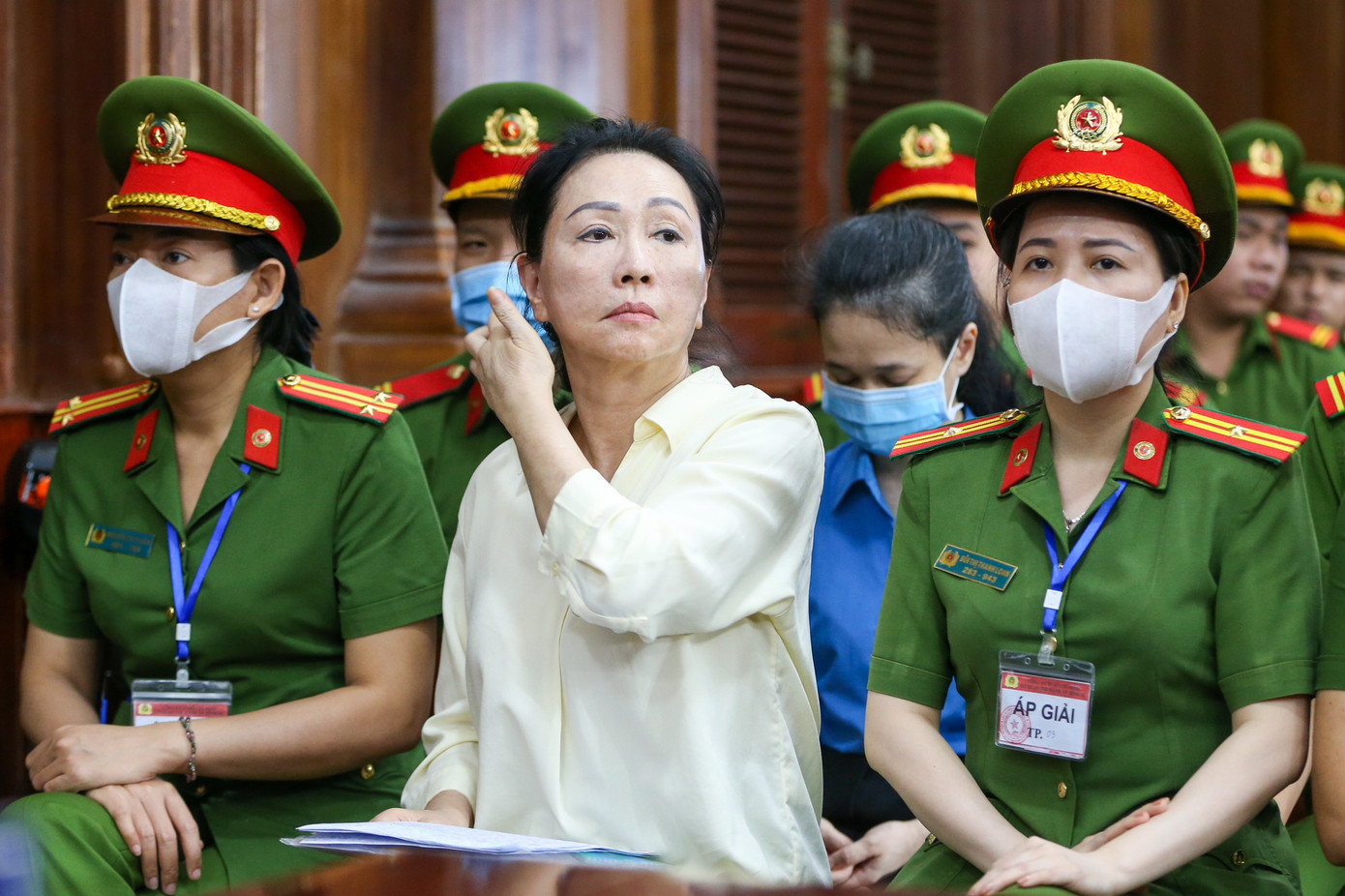 Bị cáo Trương Mỹ Lan tại phiên tòa. Ảnh: Duy Anh.