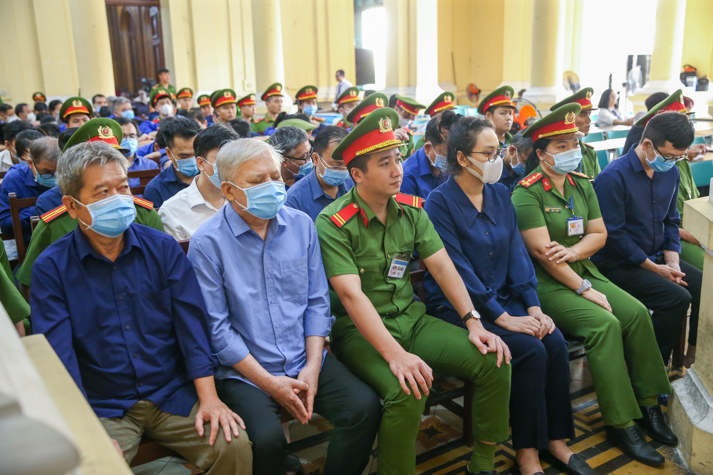 Một góc phòng xử án. Ảnh: Duy Anh.