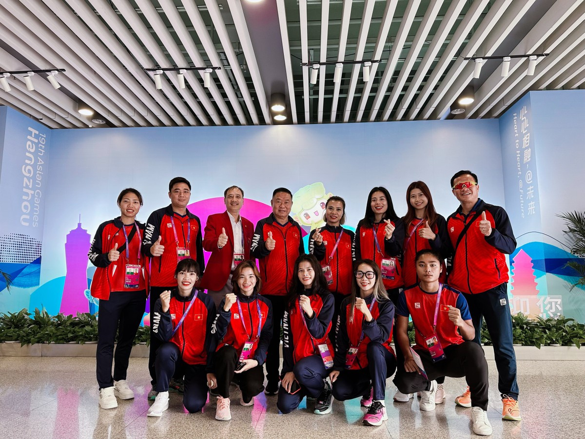 Đội tuyển điền kinh có mặt tại Hàng Châu chuẩn bị cho Asiad 19 hôm 26/9.