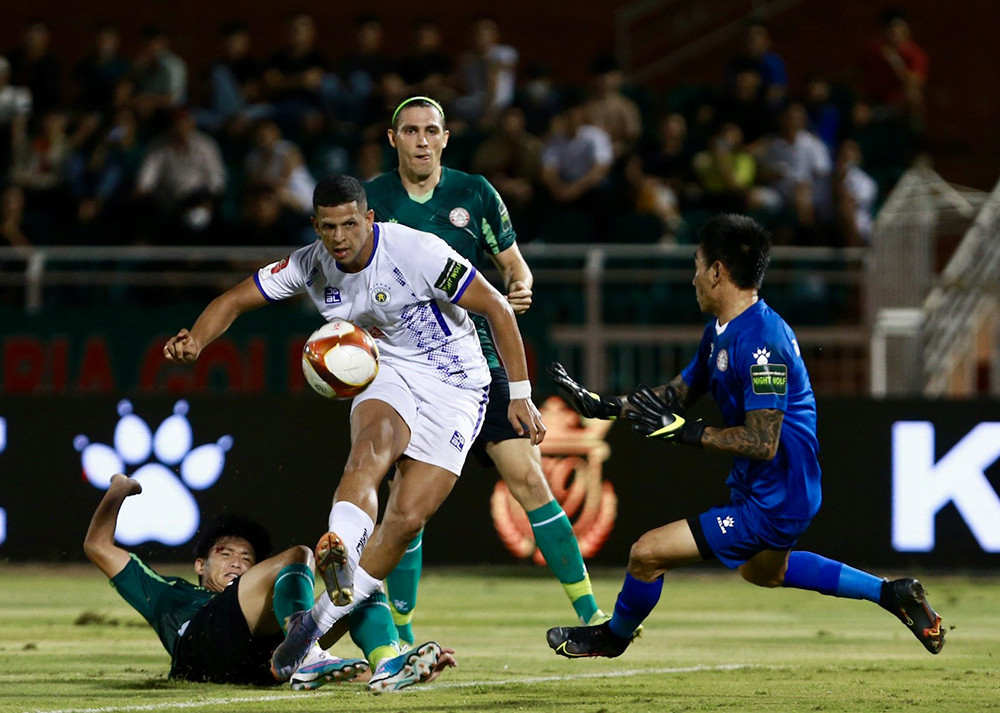 CLB bóng đá Tp Hồ Chí Minh đang có phong độ kém ở V-League 2023 (ảnh Anh Tú)