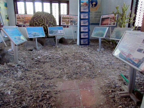 Bên trong Trung tâm Thông tin du khách 