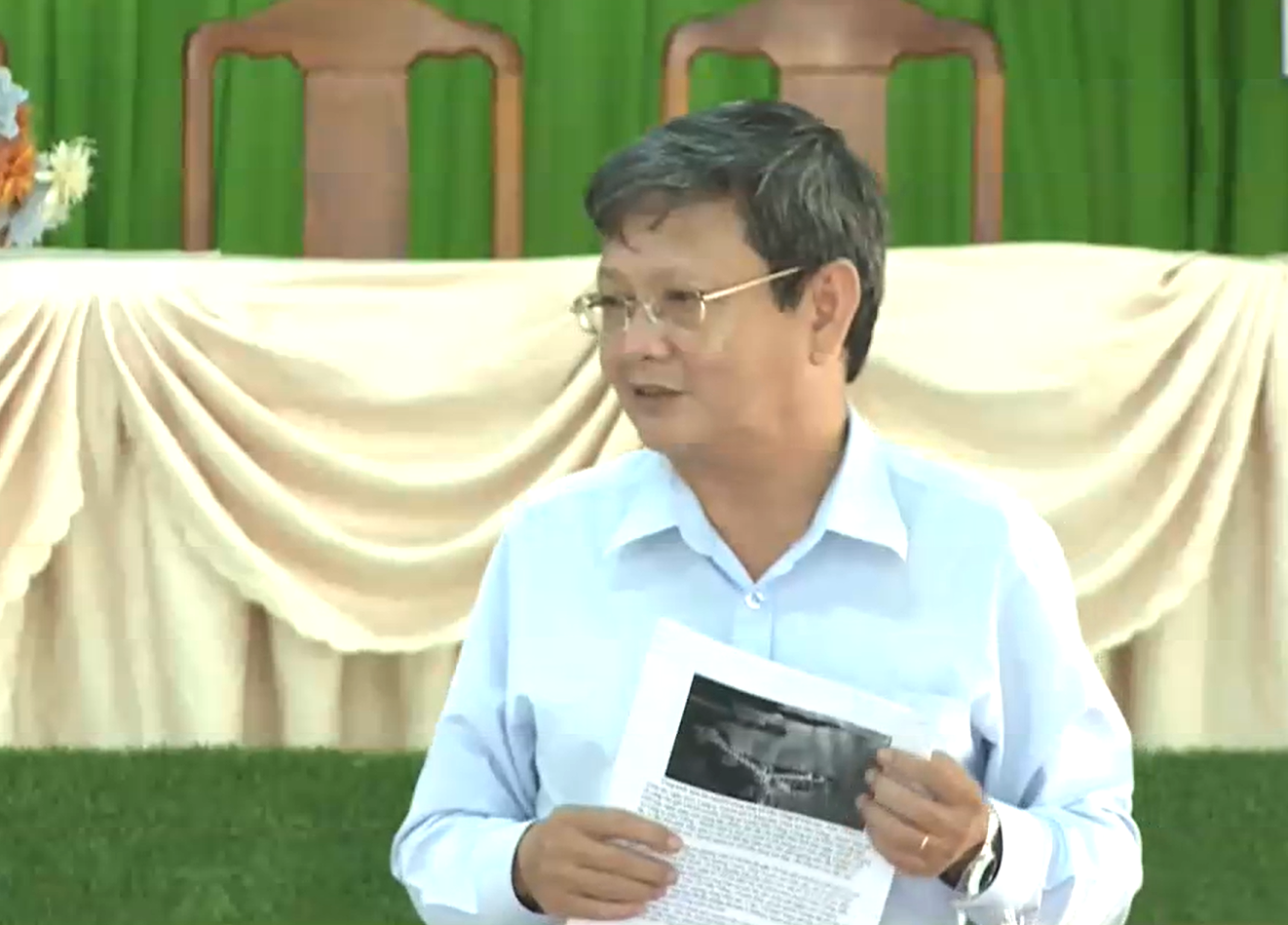 Ông Lê Cảnh Dần - Phó giám đốc Sở NN&amp;PTNT tỉnh Bình Dương làm trưởng đoàn kiểm tra