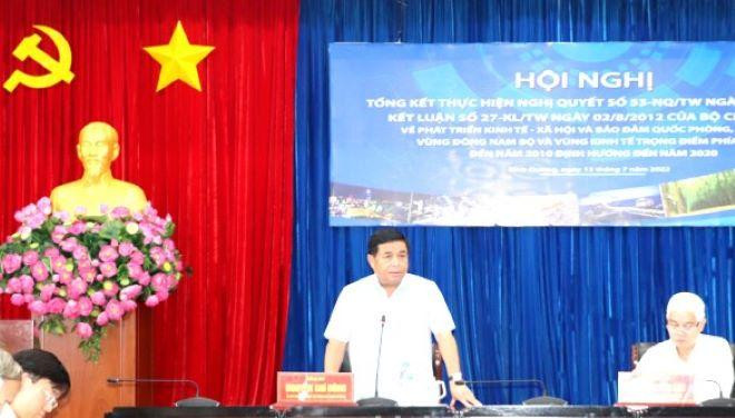 Bộ trưởng Bộ Kế hoạch và Đầu tư Nguyễn Chí Dũng làm việc với Bình Dương Ảnh: Phương Chi Bộ trưởng Bộ Kế hoạch và Đầu tư Nguyễn Chí Dũng làm việc với Bình Dương Ảnh: Phương Chi