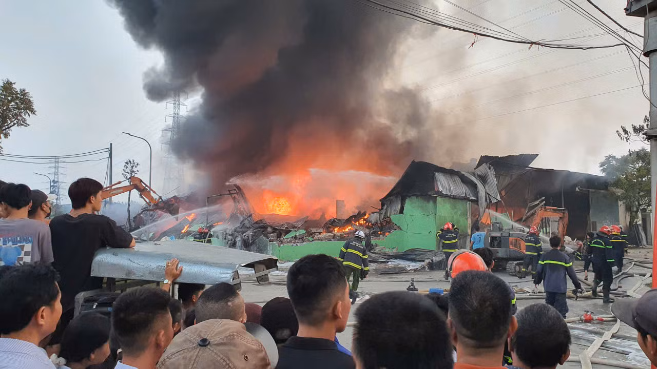 Hiện trường vụ cháy.