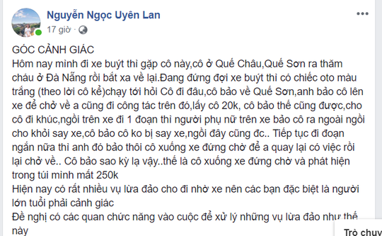 Hàng loạt người sập bẫy 'cho đi nhờ xe' ở Quảng Nam, Đà Nẵng ảnh 1