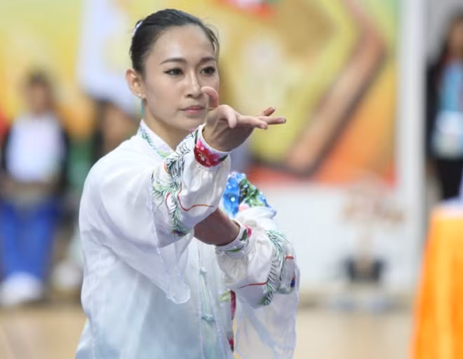 VĐV Shin Yiing ở nội dung thái cực quyền