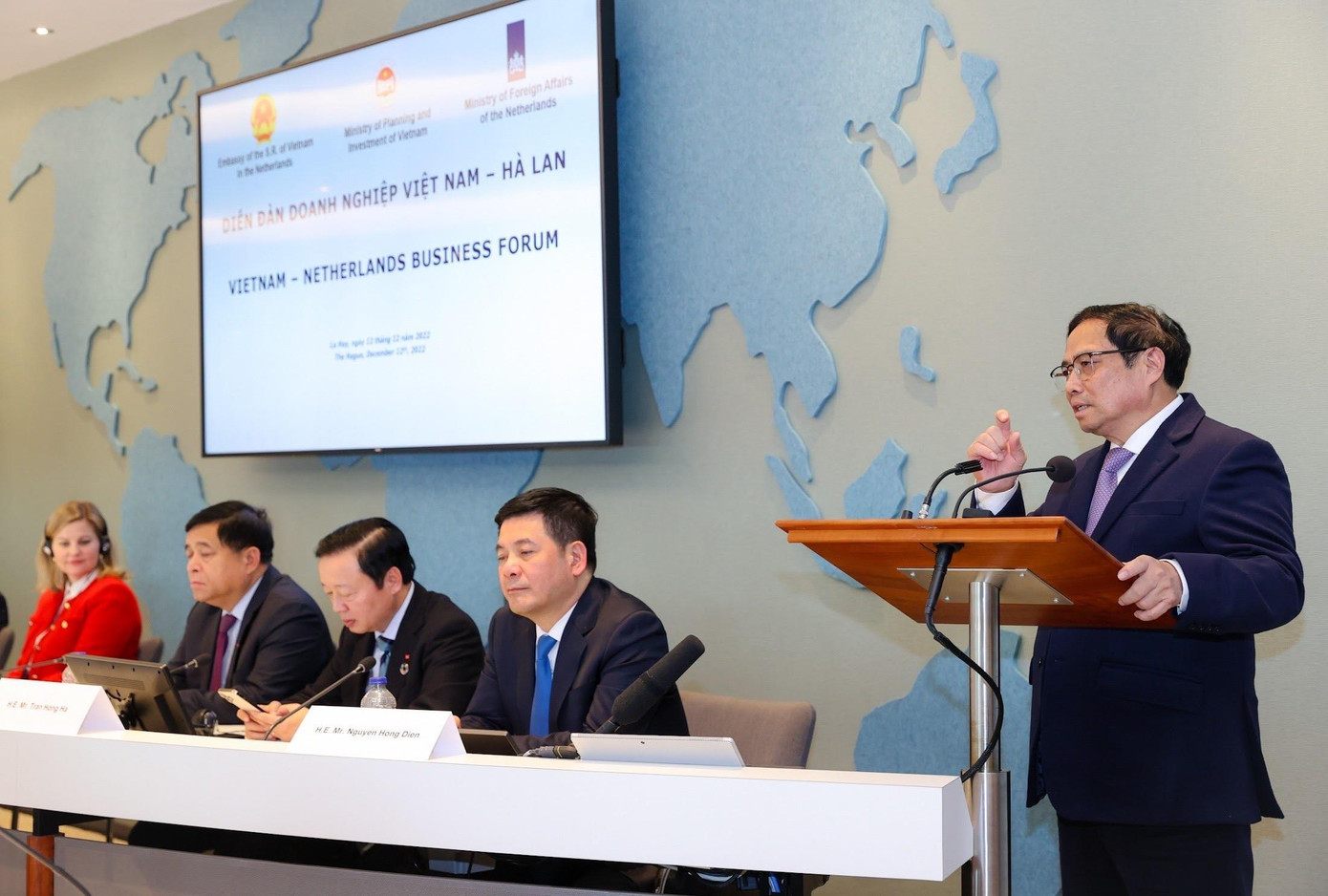 Thủ tướng Phạm Minh Chính phát biểu tại Diễn đàn Doanh nghiệp Việt Nam - Hà Lan