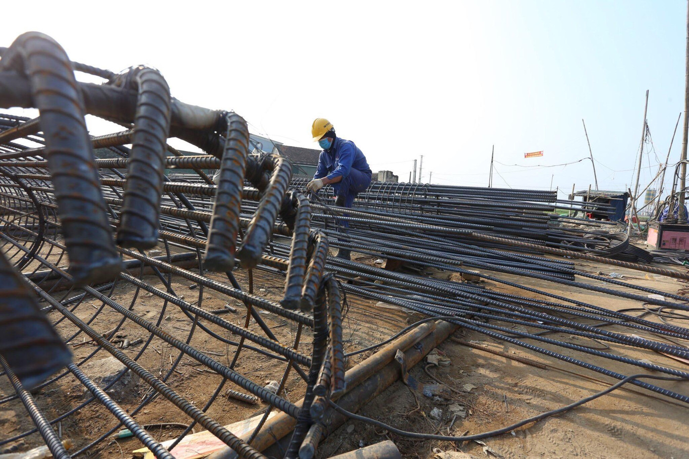 Công trường thi công cao tốc Bắc - Nam đoạn Nghi Sơn - Diễn Châu. Ảnh: GT Công trường thi công cao tốc Bắc - Nam đoạn Nghi Sơn - Diễn Châu. Ảnh: GT