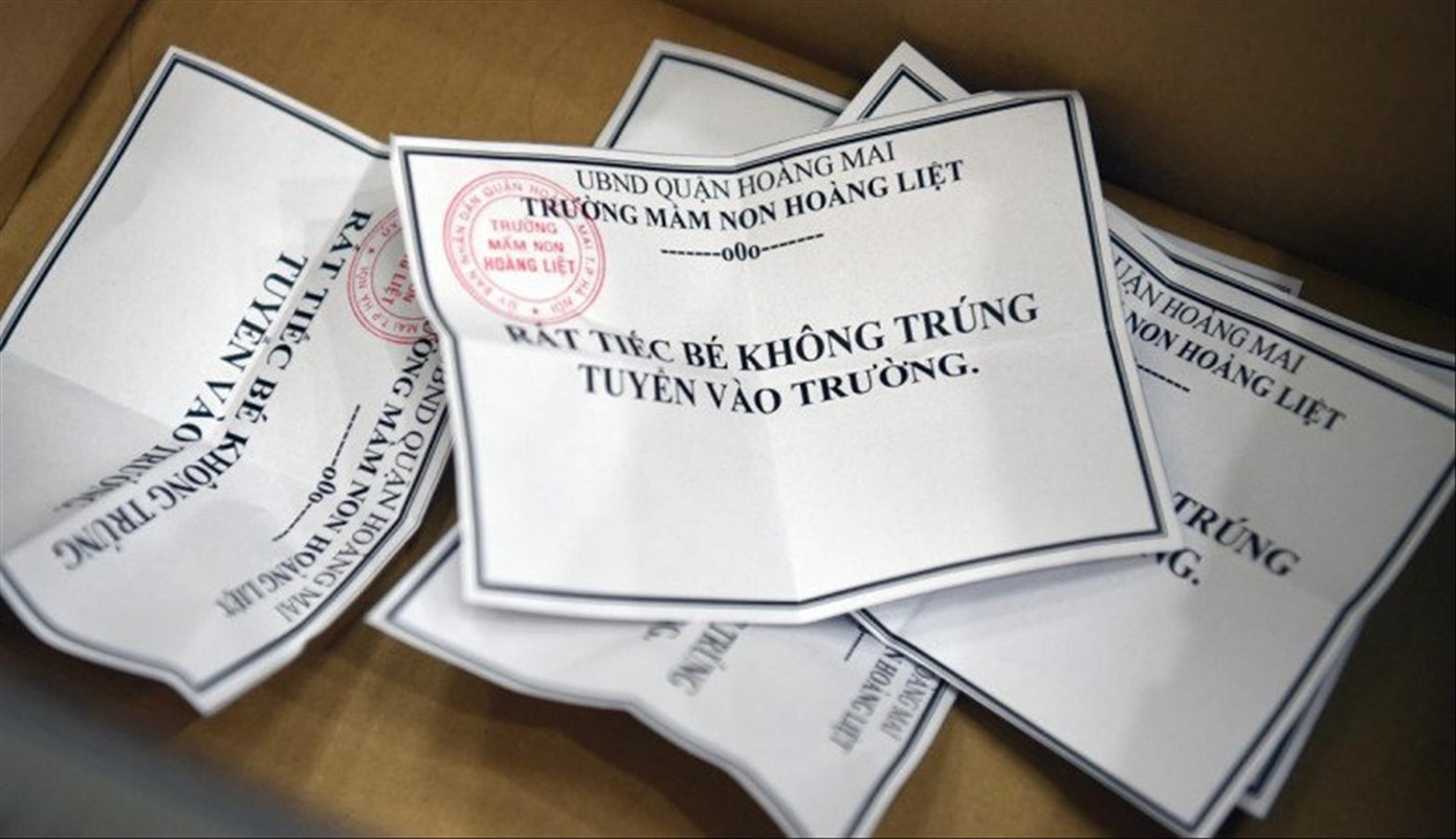 Phụ huynh phải bốc thăm suất học Trường Mầm non Hoàng Liệt