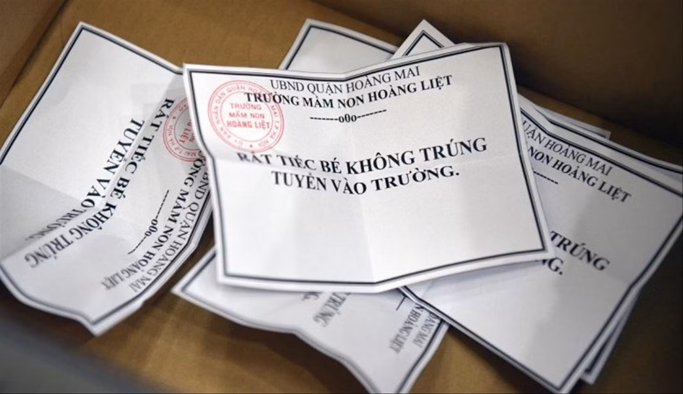 Phụ huynh phải bốc thăm suất học Trường Mầm non Hoàng Liệt
