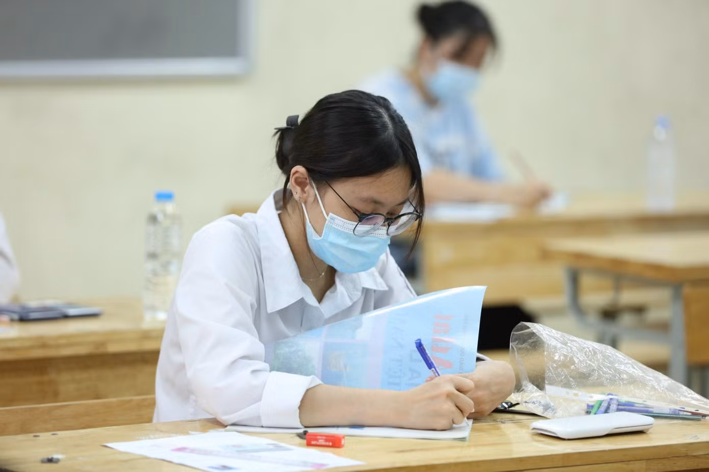 Thí sinh dự thi tốt nghiệp THPT 2021. Ảnh: Nghiêm Huê