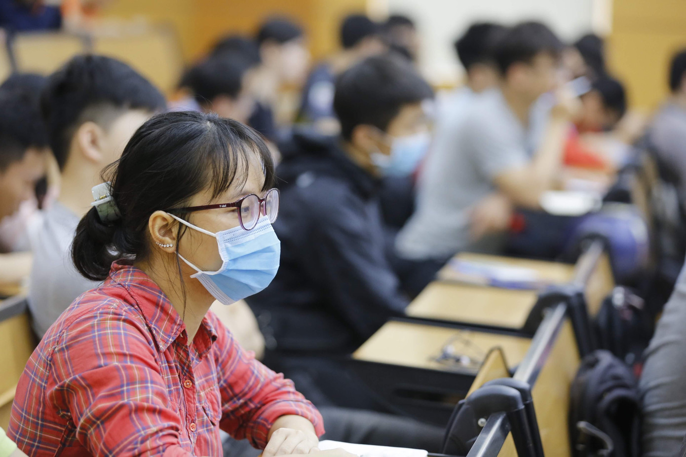 Sinh viên ĐH Y Hà Nội trên giảng đường. Ảnh: Như Ý