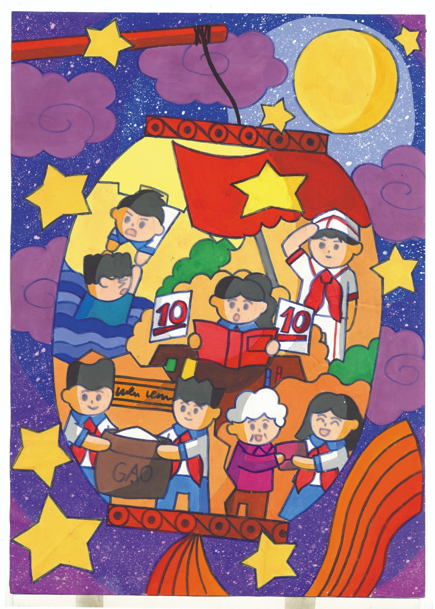 Tác phẩm đoạt giải Đặc biệt của em Đặng Hà Anh Duy, học sinh lớp 9B, trường THCS Sa Đéc, thị xã Phú Thọ, tỉnh Phú Thọ