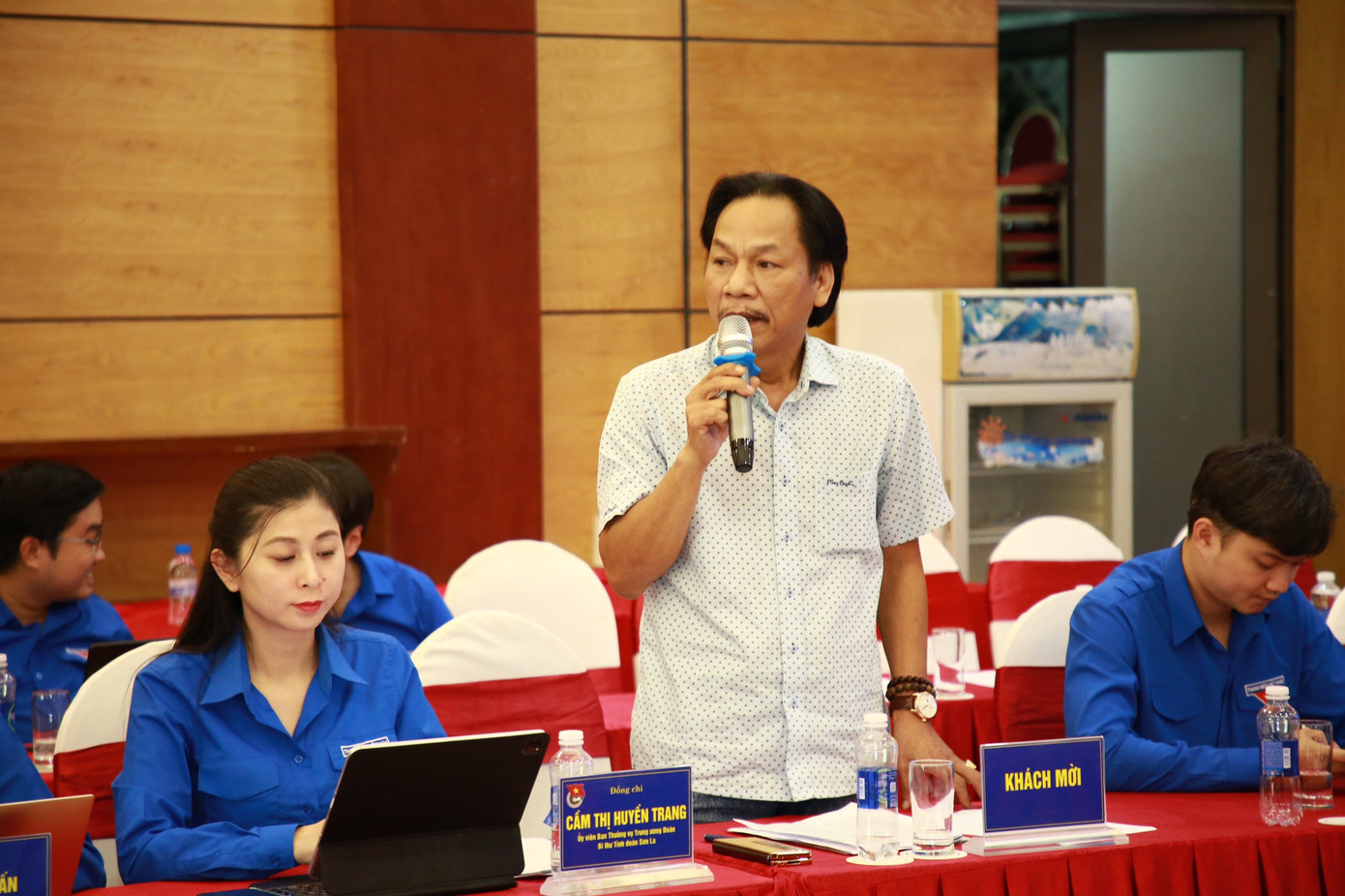 Nhà báo Lê Minh Toản - Phó Tổng Biên tập báo Tiền Phong phát biểu tại Hội nghị. Ảnh: Bảo Anh Nhà báo Lê Minh Toản - Phó Tổng Biên tập báo Tiền Phong phát biểu tại Hội nghị. Ảnh: Bảo Anh