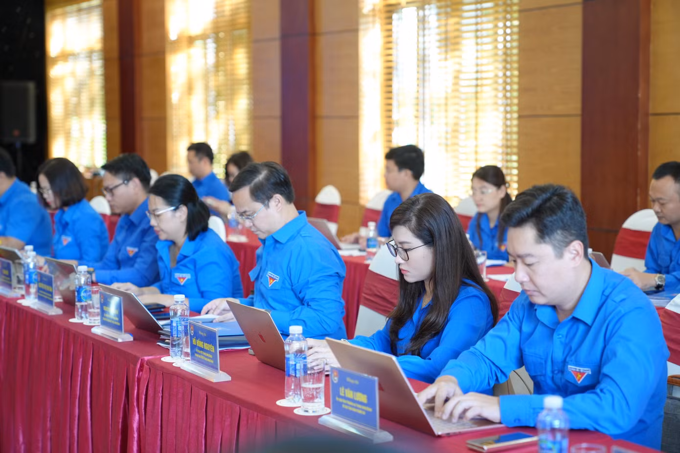 Các đại biểu dự Hội nghị Ban Thường vụ T.Ư Đoàn lần thứ tư, khóa XII. Ảnh: Bảo Anh