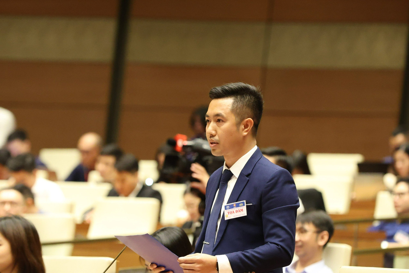 Anh Nguyễn Quang Long - Bí thư Đoàn VNPT. Ảnh: Trọng Tài Anh Nguyễn Quang Long - Bí thư Đoàn VNPT. Ảnh: Trọng Tài