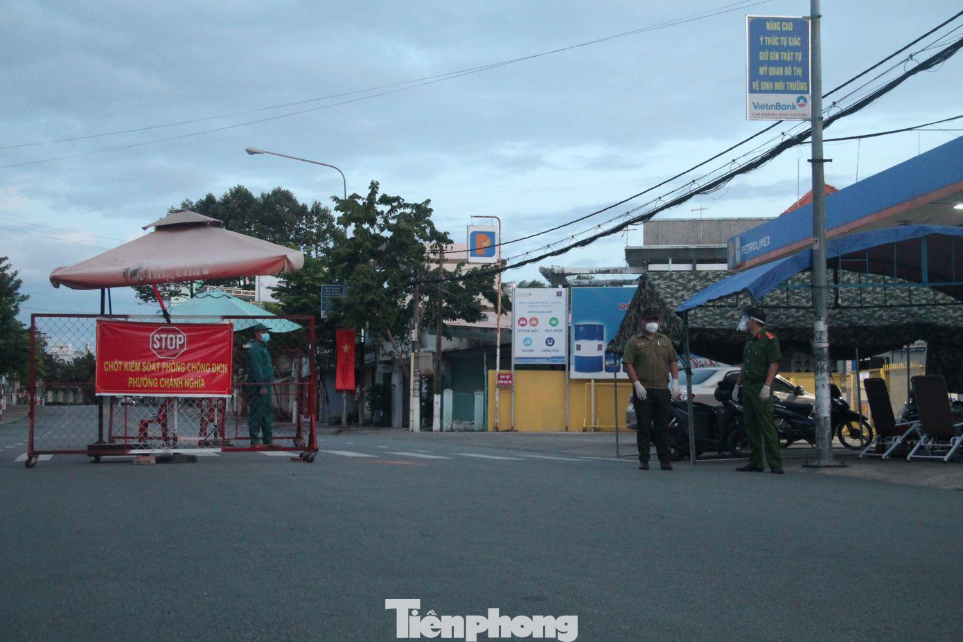 Một điểm chốt an ninh không người qua lại