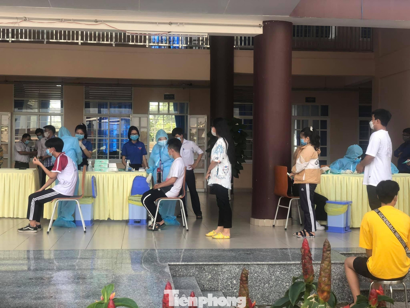 Thí sinh được xét nghiệm trước khi thi