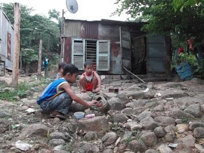 Một nhà dân trong khu vực thực hiện dự án Bệnh viện Quốc tế Nha Trang.