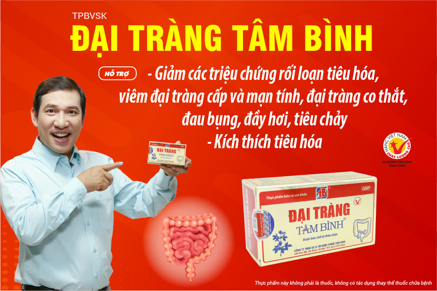 Đại tràng Tâm Bình – Bí quyết hỗ trợ khỏe đại tràng, ổn định tiêu hóa mùa tất niên Đại tràng Tâm Bình – Bí quyết hỗ trợ khỏe đại tràng, ổn định tiêu hóa mùa tất niên