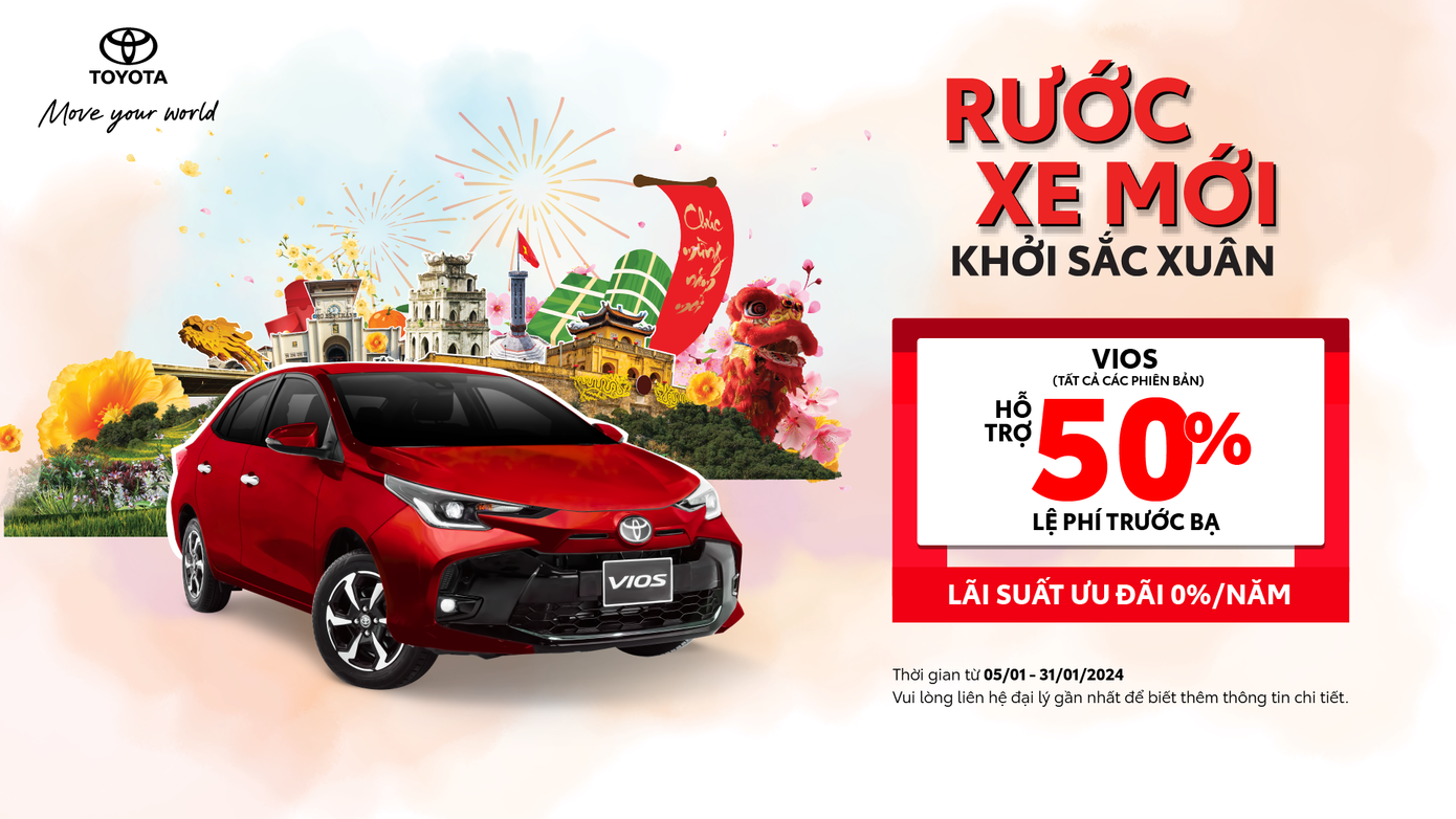 Mẫu xe Vios luôn được hưởng nhiều ưu đãi hấp dẫn từ hãng và đại lý.