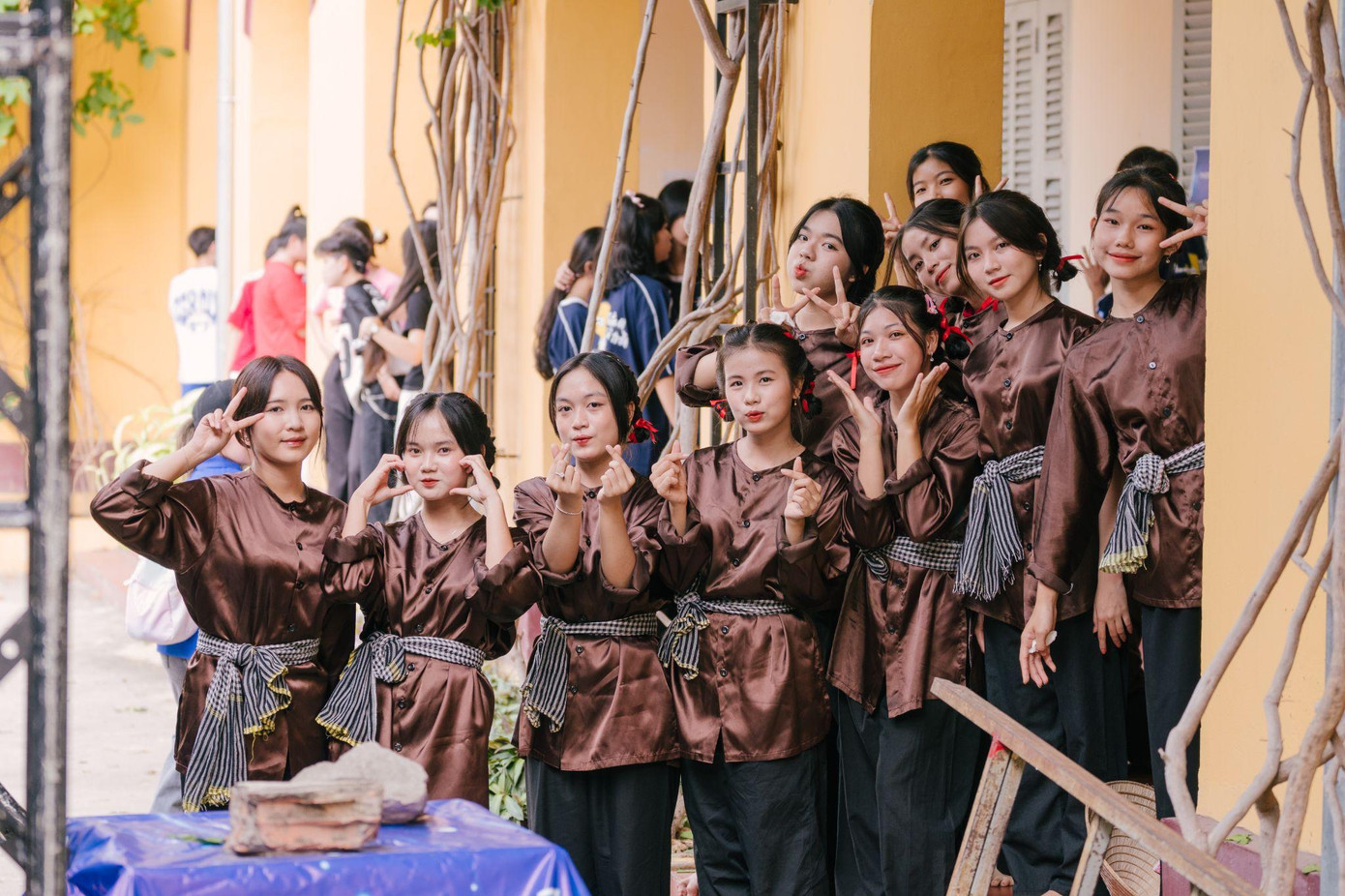 Các gương mặt vô cùng xinh xắn và đáng yêu đến từ THPT Phan Văn Trị - ngôi trường giành giải Á quân của cuộc thi năm nay