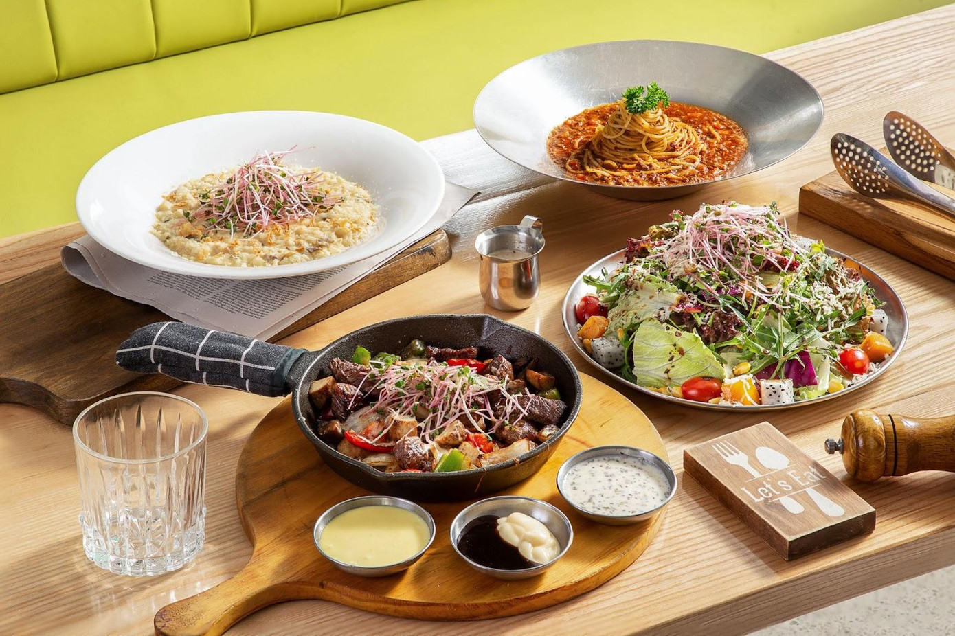 Sự hòa quyện ấn tượng của những món ăn ngon tại nhà hàng.