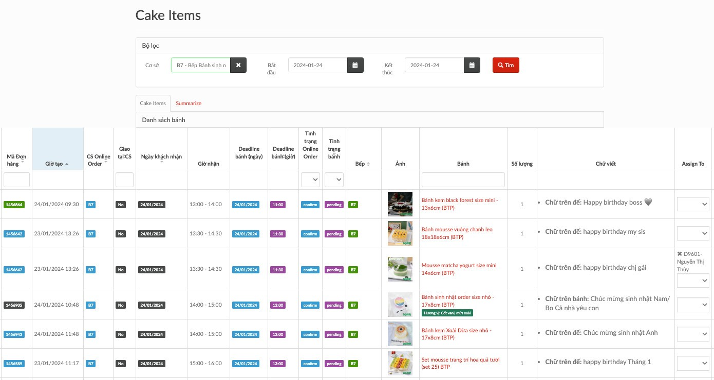 Hệ thống ERP trong quản lý sản xuất và bán hàng tại Savor Cake (Nguồn ảnh: Savor Cake)