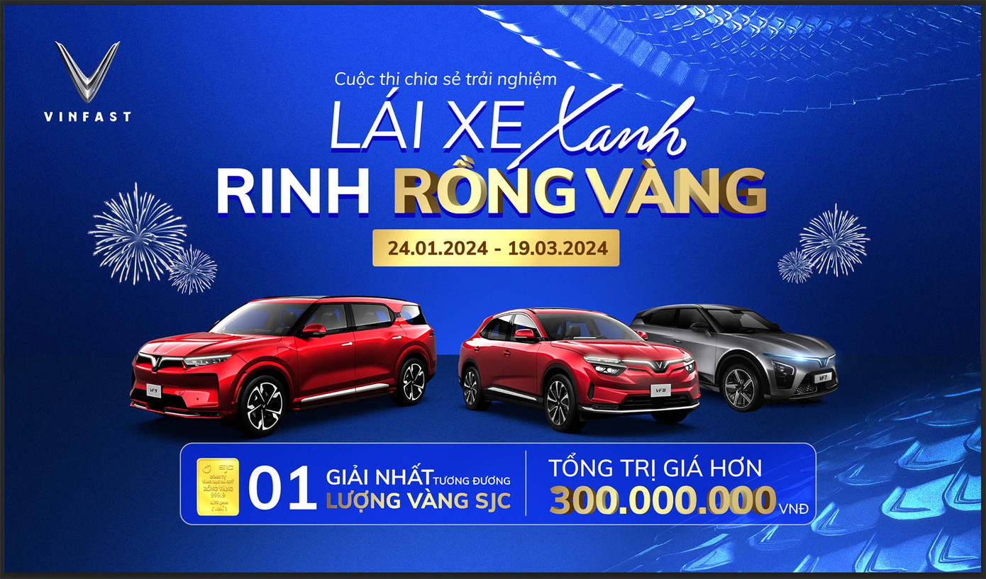 Giải nhất của cuộc thi “Lái xe xanh - Rinh rồng vàng” giá trị tương đương 1 lượng vàng SJC. Giải nhất của cuộc thi “Lái xe xanh - Rinh rồng vàng” giá trị tương đương 1 lượng vàng SJC.