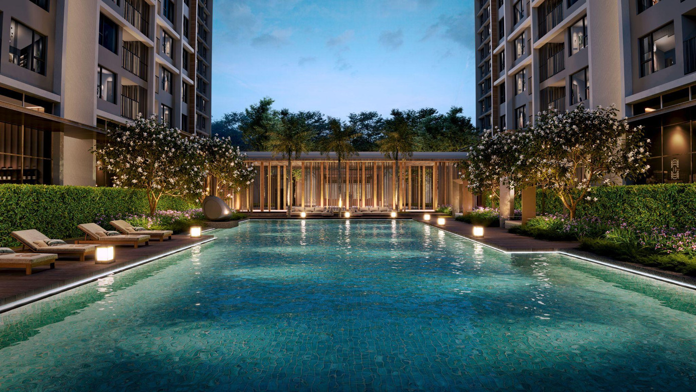 Không gian bể bơi được thiết kế hiện đại mang lại phút giây thư giãn thân - tâm - trí (Ảnh phối cảnh) Không gian bể bơi được thiết kế hiện đại mang lại phút giây thư giãn thân - tâm - trí (Ảnh phối cảnh)