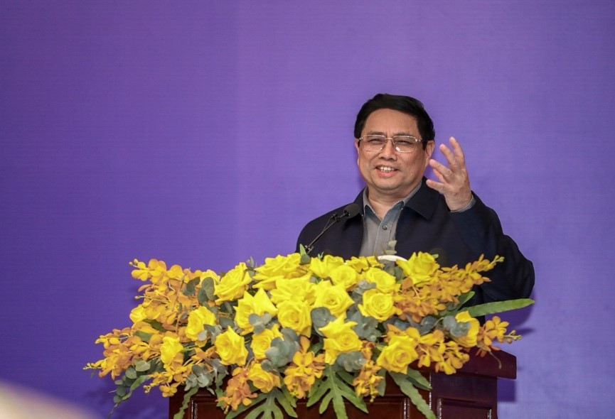 Thay mặt Chính phủ, Thủ tướng cảm ơn, biểu dương, đánh giá và ghi nhận đóng góp của EVN vào thành tích chung của đất nước trong năm 2023