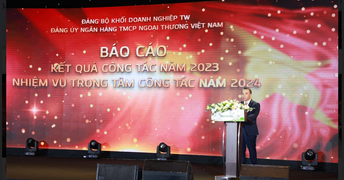 Ông Nguyễn Thanh Tùng, Tổng giám đốc Vietcombank thông tin kết quả kinh doanh NH 2023 Ông Nguyễn Thanh Tùng, Tổng giám đốc Vietcombank thông tin kết quả kinh doanh NH 2023