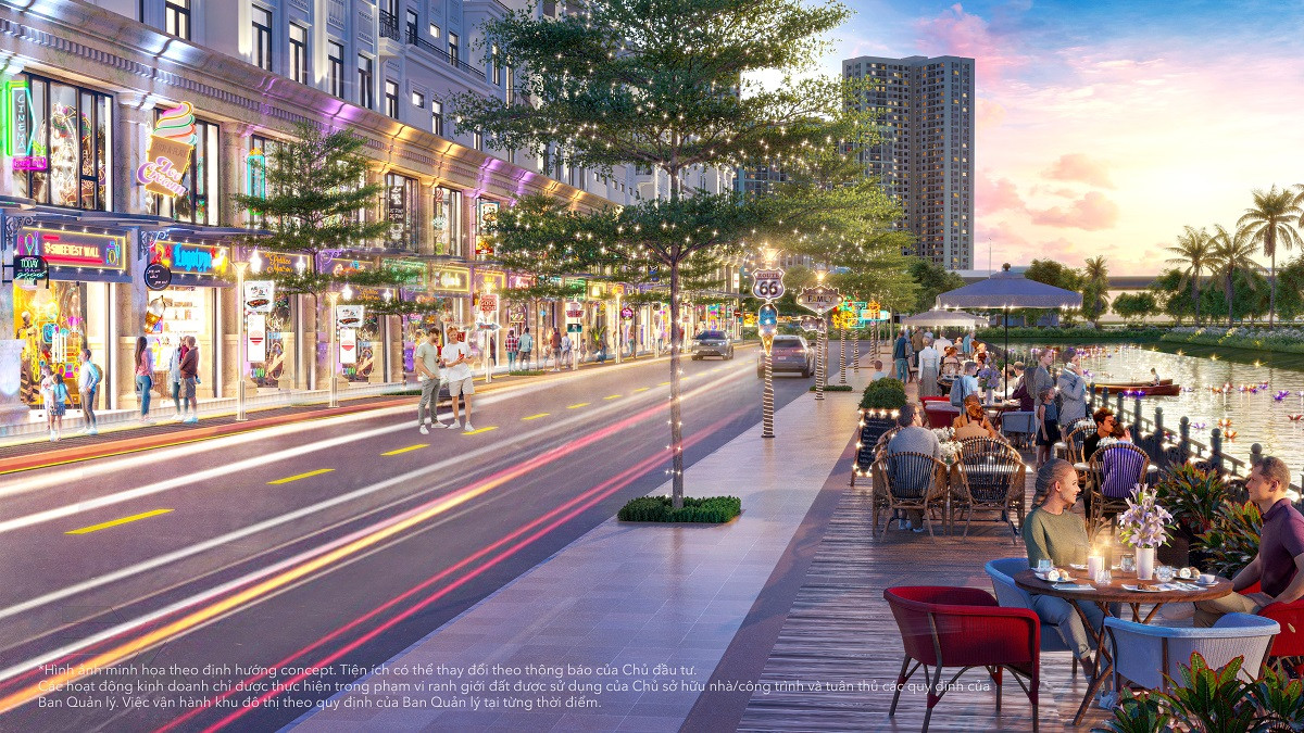 Nhà phố thương mại dịch vụ Broadway phiên bản mới được quy hoạch nhiều tiện ích nổi bật