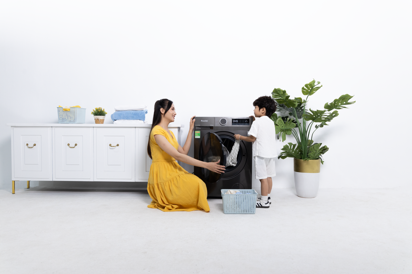 Giặt nhanh, giặt sạch, giặt tiết kiệm, máy giặt Funiki là "trợ thủ giặt giũ" đắc lực của các gia đình Việt