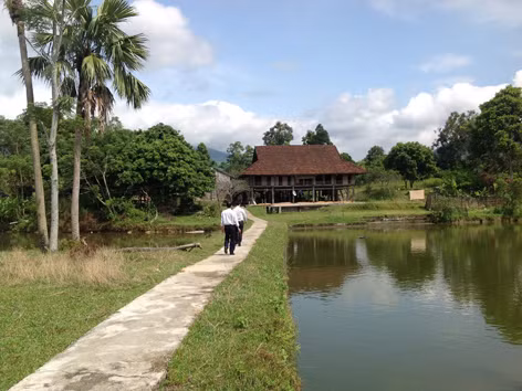 Một góc bản Chung ngày nay - nơi điểm xây dựng NTM Hà Giang
