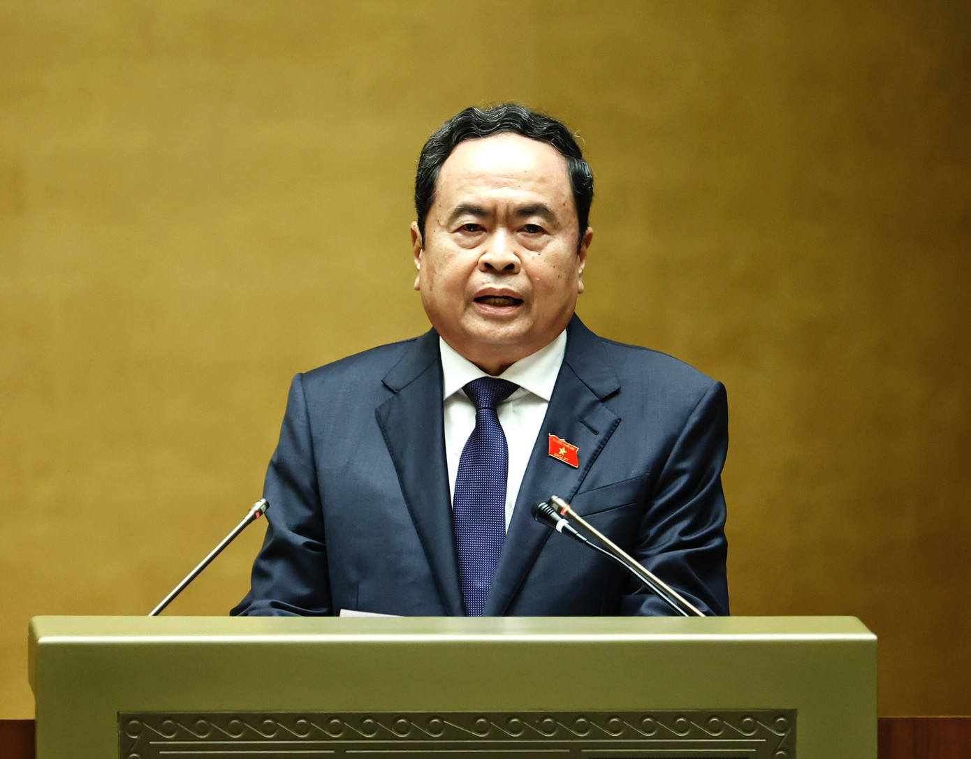 Chủ tịch Quốc hội Trần Thanh Mẫn phát biểu chỉ đạo tại phiên họp giả định Quốc hội trẻ em lần thứ II, năm 2024. Chủ tịch Quốc hội Trần Thanh Mẫn phát biểu chỉ đạo tại phiên họp giả định Quốc hội trẻ em lần thứ II, năm 2024.