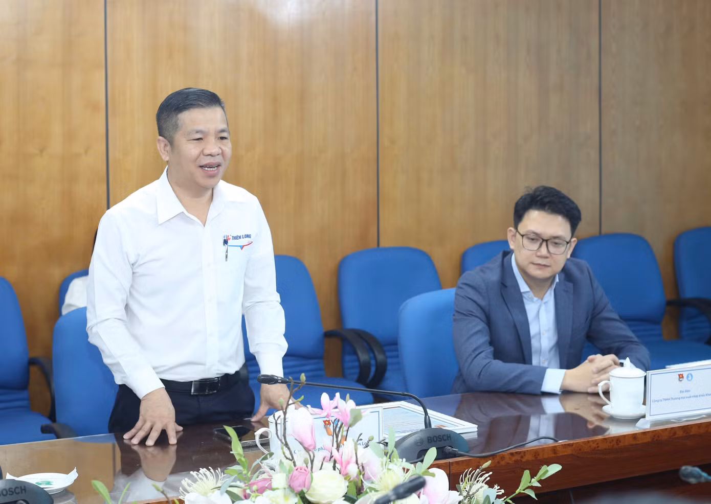 Ông Trịnh Văn Hào - Giám đốc Truyền thông và Đối ngoại, Tập đoàn Thiên Long chia sẻ tại chương trình. Ông Trịnh Văn Hào - Giám đốc Truyền thông và Đối ngoại, Tập đoàn Thiên Long chia sẻ tại chương trình.