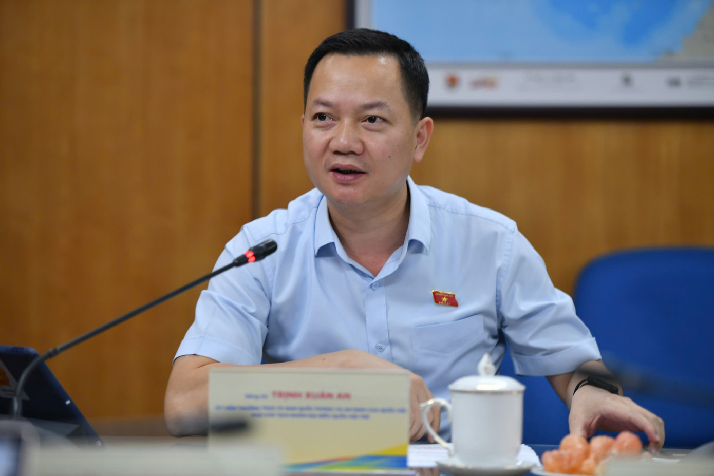 Ông Trịnh Xuân An - Ủy viên Thường trực Ủy ban Quốc phòng và An ninh của Quốc hội, Phó Chủ tịch nhóm đại biểu Quốc hội trẻ