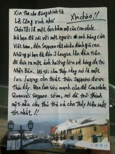 Lá thư có nhiều lỗi ngữ pháp nhưng chứa đựng tình cảm đáng quý