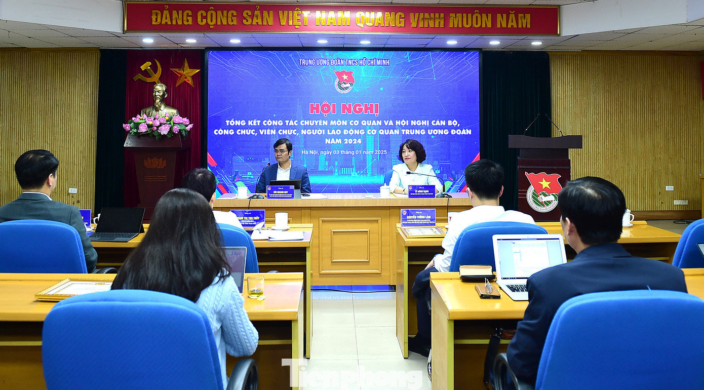 Hội nghị tổng kết công tác chuyên môn cơ quan và hội nghị cán bộ, công chức, viên chức, người lao động cơ quan T.Ư Đoàn năm 2024. Ảnh: Xuân Tùng