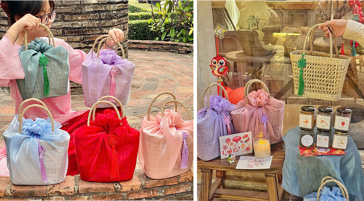 Sản phẩm từ cói được tung ra thị trường dịp Tết. Ảnh: NVCC Sản phẩm từ cói được tung ra thị trường dịp Tết. Ảnh: NVCC