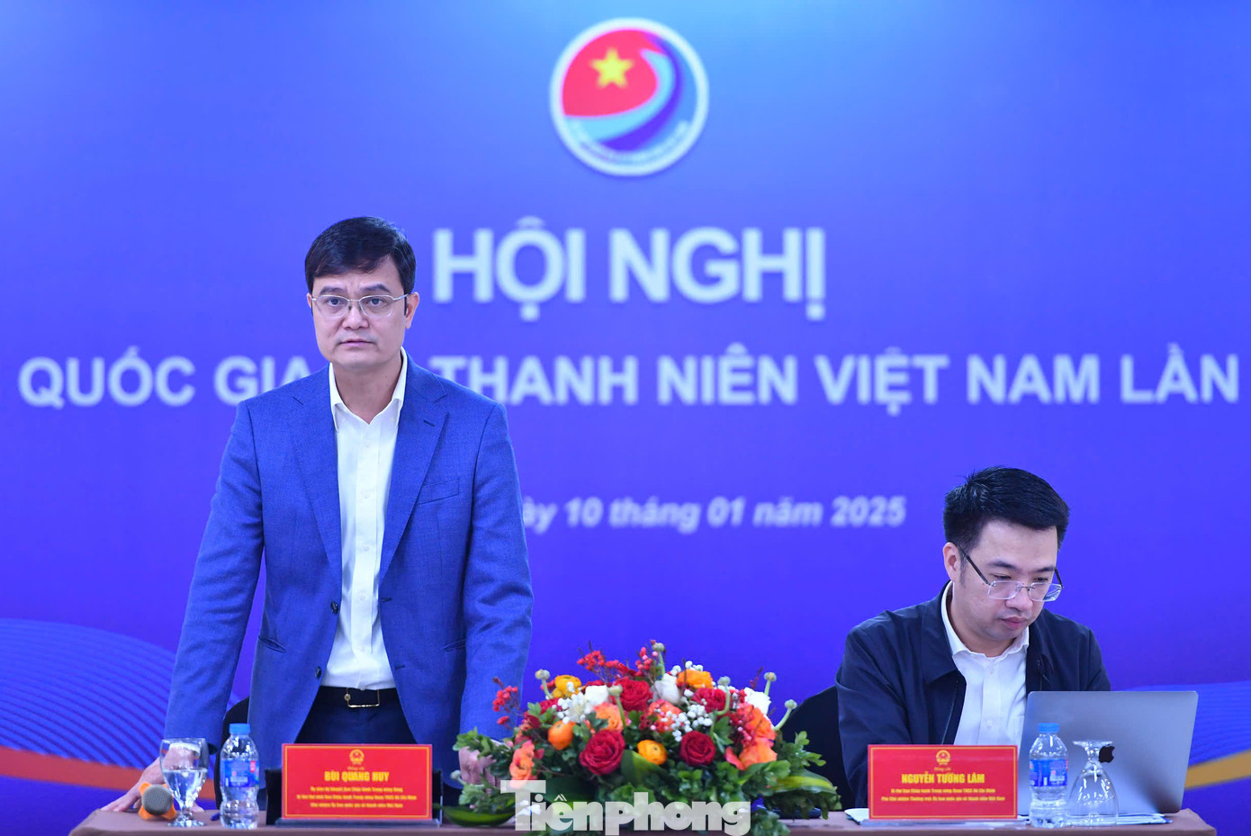 Anh Bùi Quang Huy phát biểu kết luận hội nghị. Anh Bùi Quang Huy phát biểu kết luận hội nghị.